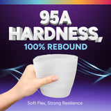 OVERTURE TPU High Speed Filament 1.75mm Flexible Roll, 95A Soft 3D Printer Filament, 2kg Spool (4.4 lbs), Fit Most FDM Printer (HS TPU 2kg Black 1-Pack) OVERTURE