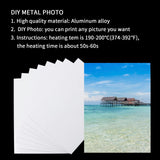 20 Pcs Sublimation Metal Photo Blanks 8"X10" X0.45mm Aluminum Photo Sign Blank Photo Metal Wall Sublimation Poster Frame Blanks GEKIXUTP