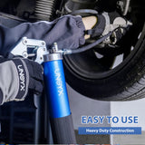 UNOYX 14oz Grease Gun, 6000PSI Heavy Duty Pistol Grip Grease Gun, Car Grease Gun Kit, Standard Coupler and Needle Nose Adapter, for Car Trucks Tractors Marine Bearings UNOYX