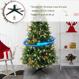 VINCONLIDY Rotating Christmas Tree Stand with Remote Control, Musical 360 Degree Spinning Christmas Tree Stand for Up to 9ft 120lb Artificial Tree VINCONLIDY