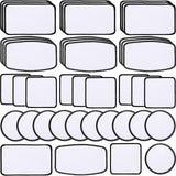 iFForce 40 PCs Sublimation Blanks Patches - Large Iron-on Patch with Black Border - Exquisite Fabric Patches for DIY Hats Backpack T-Shirt Project (Mixed) iFForce