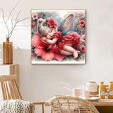 Benjenes Diamond Art Kits for Adults, Fairy Diamond Painting Kits for Adults, 5D DIY Round Drill Gem Art Paint with Diamonds Dots Crafts Kits for Home Decor Gift 14x14inch Benjenes