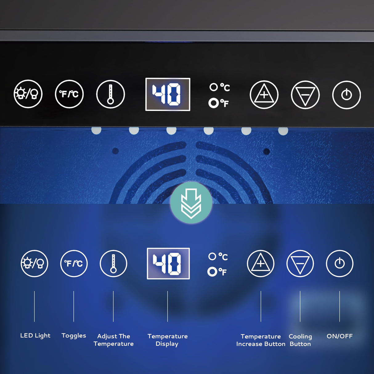 EUHOMY 15 Inch Beverage Refrigerator Cooler Under Counter 127 Cans Beverage Fridge Built-in or Freestanding with Glass Door, LED Light, Beer Fridge for Soda, Water, Wine - Home Kitchen Bar. EUHOMY