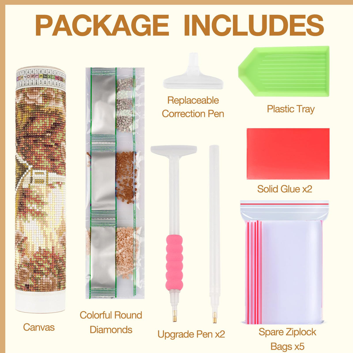 MEIYUDA Deer Diamond Painting Kits for Adults, DIY American Flag Deer Diamond Art Dots for Adult Beginners, Full Diamond Art Painting Kit for Home Wall Decor Gifts 12x16inch MEIYUDA