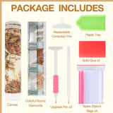 MEIYUDA Deer Diamond Painting Kits for Adults, DIY American Flag Deer Diamond Art Dots for Adult Beginners, Full Diamond Art Painting Kit for Home Wall Decor Gifts 12x16inch MEIYUDA