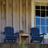 YEFU Adirondack Chair, Oversized Plastic Adirondack Chair Folding Outdoor Chairs with Cup Holder, Lawn Chair with Weather Resistant for Outside Deck Lawn Garden, Weight Capacity Up to 400 Lbs –Navy YEFU