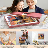 SJUTOUCI Horse Diamond Painting Kits for Adults, Diamond Art Kits for Beginners, 5D DIY Paint by Diamond Dots Bead Art, Full Round Drill Gem Art Craft Home Wall Decor Gift 12x12 inch SJUTOUCI