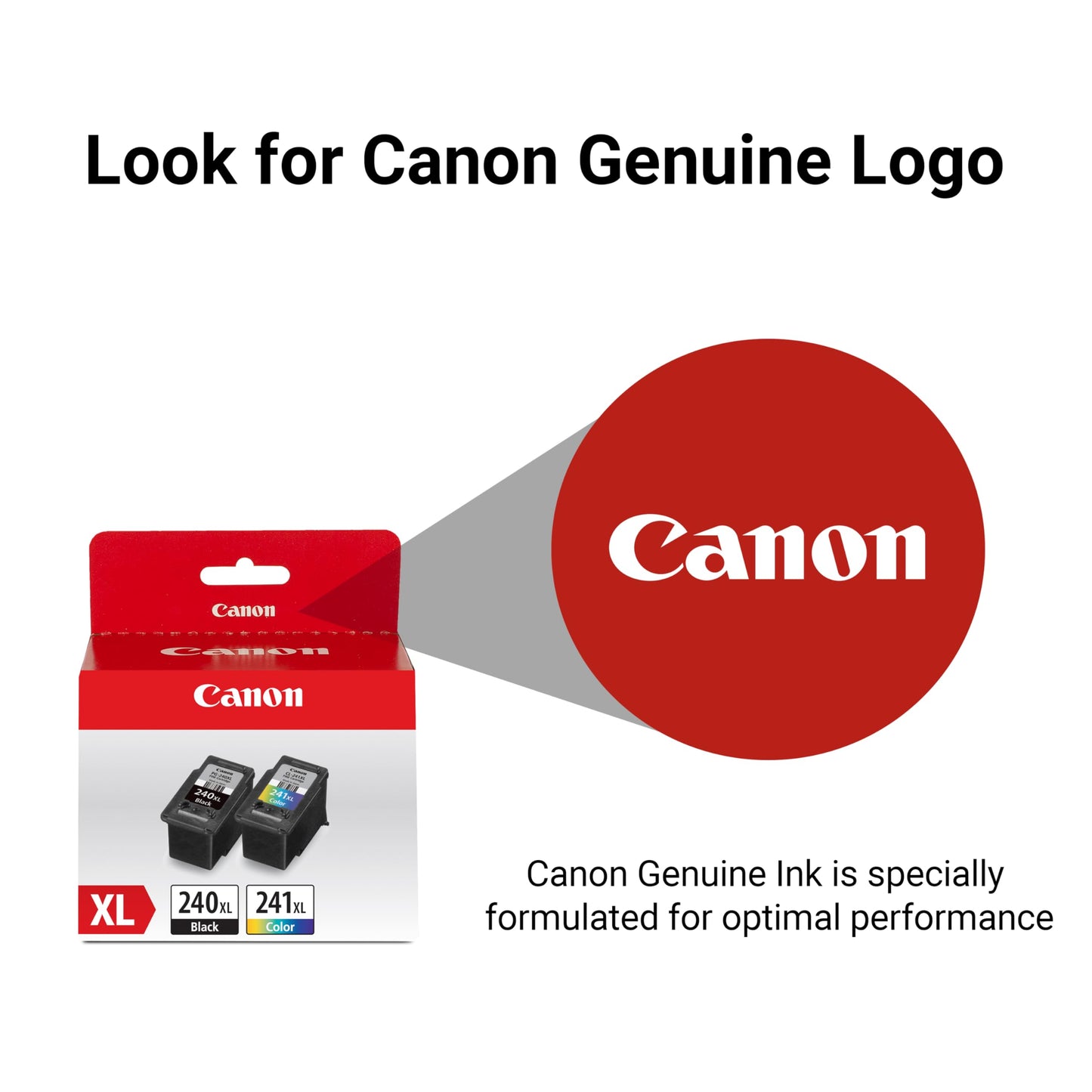 Canon Genuine Ink PG-240 XL / CL-241 XL Value Pack (2 Cartridges), Compatible with MG2120/3120/4120/2220/3220/4220/3520/3620, MX372/392/432/452/472/512/522/532, TS5120