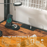 Anwick Full Size Metal Loft Bed with Desk, LED Lights, Charging Station, Safety Guard, and Ladder, Space-Saving and Noise-Free Design, No Box Spring Needed Anwick