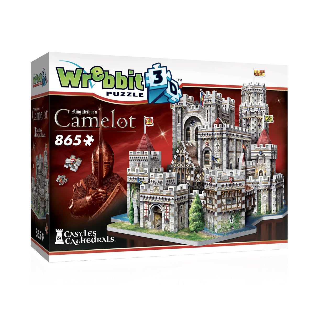 WREBBIT3D King Arthur's Camelot 3D Jigsaw Puzzle (865-Piece) Wrebbit3D
