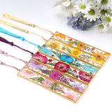 LET'S RESIN 12pcs Bookmark Bezels for Resin with Tassels, UV Resin Molds for DIY Bookmarks(6 Flowers and 6 Blank Frames), Metal Bookmark Bezels Bulk for Craft Supplies, Birthday Gifts, Custom LET'S RESIN