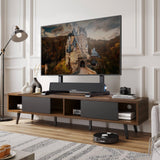 Universal TV Stand, Table Top TV Stand Base Wobble-Free Replacement for Most 24 to 80 Inch LCD LED TVs, 7 Height Adjustable TV Legs Hold up to 150lbs, Max VESA 800x500mm, Black AX10TB02 AX WABER