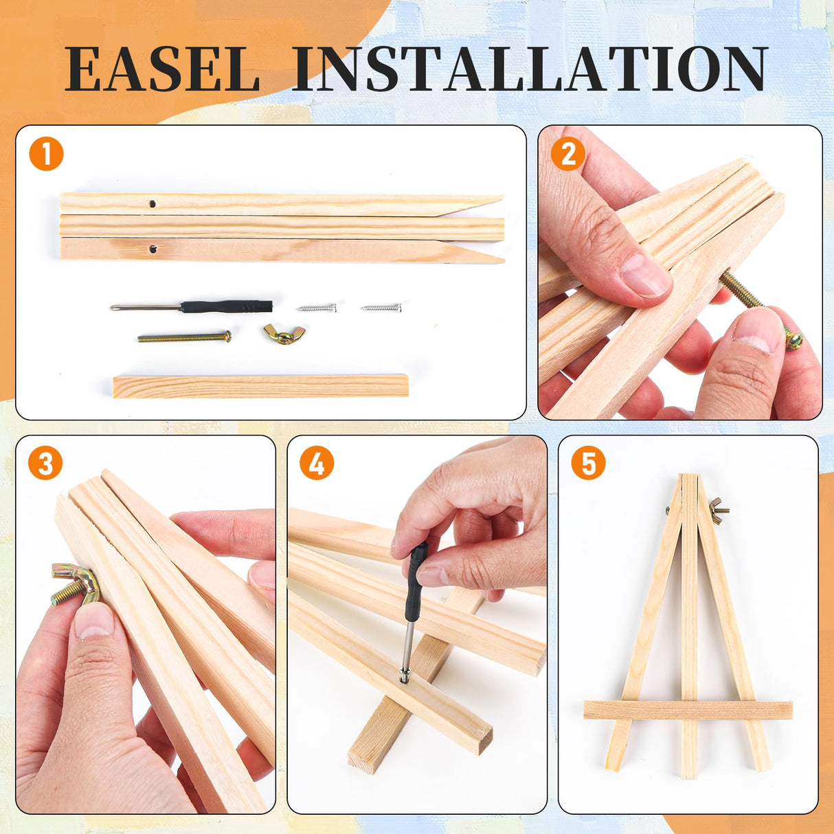 Okarina 4 Pack Paint by Numbers Kit for Adults with Frame National Park, Framed Paint by Number for Adults Beginner with Wooden Easel, DIY Painting by Numbers Canvas Framed for Home Decor 8 x 12 Inch Okarina