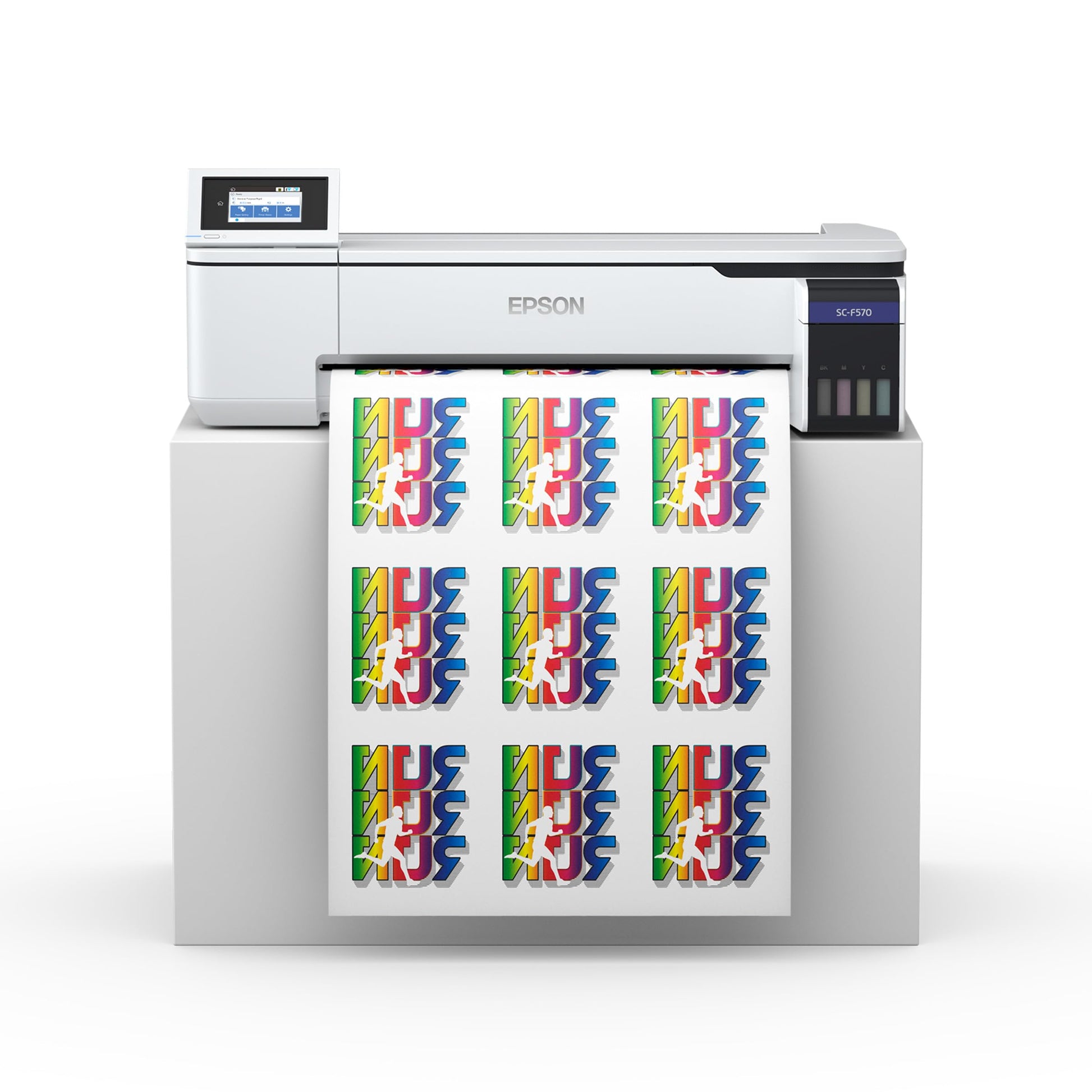 Epson Surecolor F570 Pro 24" Desktop Sublimation Printer, Includes Two Full Ink Sets, User Guide, Sublimation Paper, & Free Remote Install SCF570PE (Printer & Inks) - WoodArtSupply