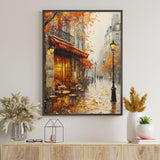 Ceiomez Paint by Number Kits for Adults, Street Paint by Number for Adults, Cafe Adult Paint by Number Kits on Canvas for Home Decor 16x20in Ceiomez