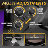 TOOLIOM Large Viewing 3.94"x3.66" Welding Helmet True Color Auto Darkening Welding Mask Solar Powered Shade 4/5-9/9-13 Welder Helmet for TIG MIG Stick Cut Grind TOOLIOM