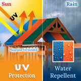 Strong Camel Replacement Swing Set Replacement Tarp for Backyard Wood Playset Swing Set -Only Backyard Playset Canopy Cover (Multicolor, 52" X 94") Strong Camel