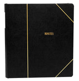 Corpkit 3-Ring (1 1/2") VP Binder - Heavy Duty, Imitation Leather Minute Book, Optional Gold Stamping with Corporate or Company Records (Black) Corpkit Legal Supplies