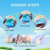 WhiriWhiri 7 New Wonders of The World Excavation Dig Kit, Dig up 7 Ancient Earth’s Landmarks Discover, Architecture Collection STEM Science Educational Toys Kids Gift Birthday Party Present Age 6-12 whiriwhiri