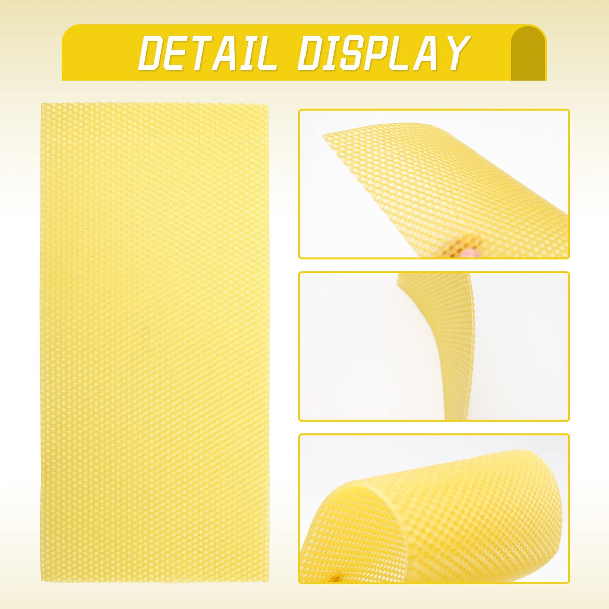 Vkinman 30pcs Beeswax Sheets Beehive Wax Foundation Sheets Natural Beeswax Honeycomb Sheets for Beekeeping Candle Making Vkinman