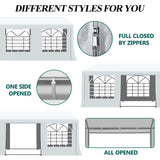 GARTOO 10' x 30' Canopy Party Tent & Carport - Heavy Duty Outdoor Wedding Gazebo with 4 Sand Bags, Event Shelter Canopy for Outdoor Event, Wedding, Birthday Party GARTOO