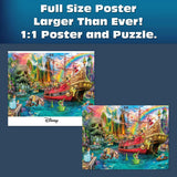 Ceaco - Sapphire Select - Disney - Aimee Stewart - Peter Pan Mermaid Lagoon -1000 Piece Jigsaw Puzzle – Challenging & Fun – Blue Core Puzzle Board – Giftable Display Box - Full Size Poster Included Buffalo Games