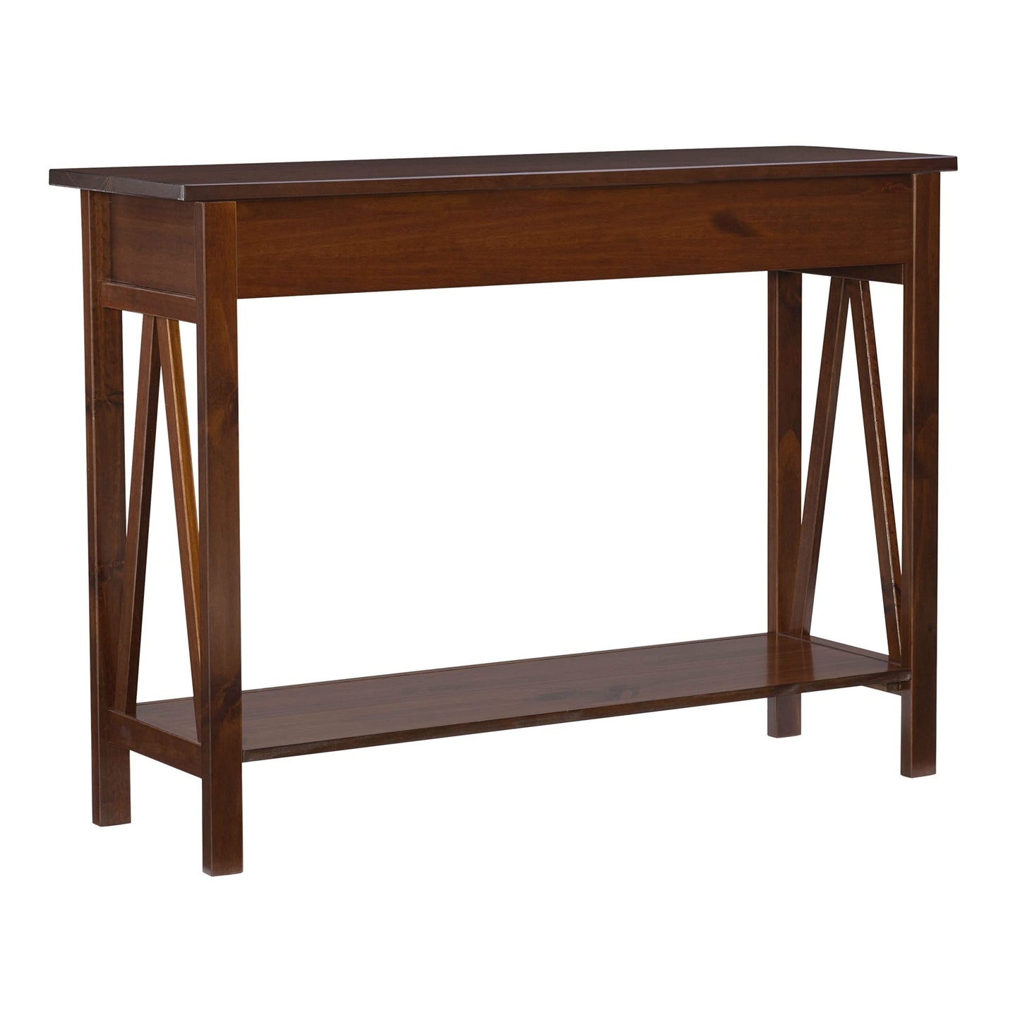 Linon Home Dcor Console Table, 42.01"w x 13.98"d x 30.71"h, Antique Tobacco - WoodArtSupply