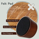 KOIKEY Furniture Raisers Bed Risers - 2 Inch Wooden Circle Heavy Duty Furniture Height Extenders Lifts for Sofa Couch Desk Chair Table Base Raising Space, Convenient Store and Cleaning, Pack of 4 KOIKEY