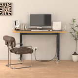 Pelnuies Workbench, 60" Adjustable Height Work Table with Power Outlet, Drawer and Wheels, 2000 LBS Load Capacity Hardwood Work Bench for Garage, Workshop, Home, Office (60" X 24") Pelnuies