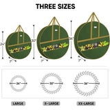 BALEINE Premium Wreath Storage Container, Oxford Christmas Wreath Storage Bags with Durable Tarp Material and Reinforced Handle for Holiday Xmas (Green, 30") BALEINE