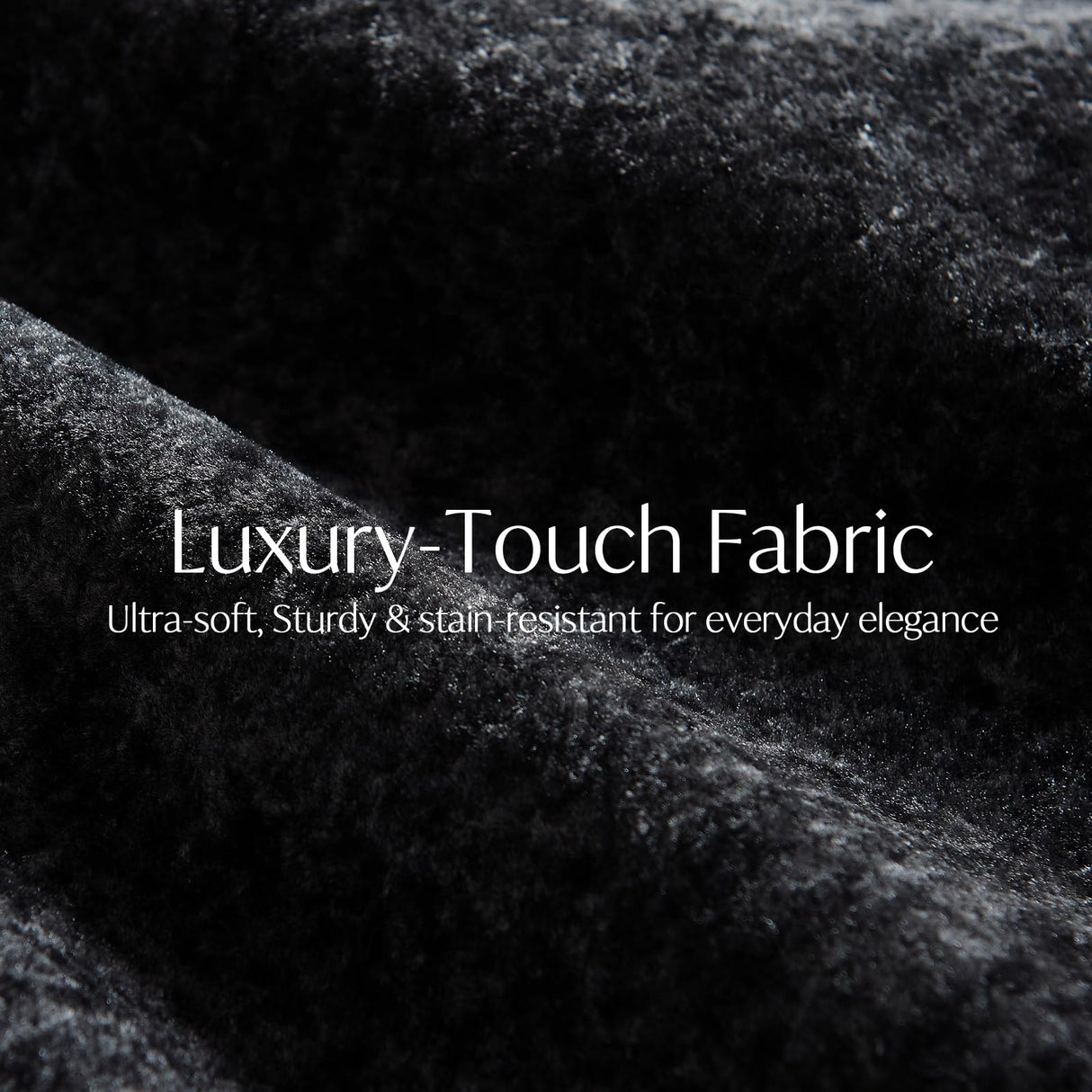 Vamcheer Modular Sectional Cloud Couch, Utra Soft U Shaped Couch with 2 Movable Ottoman, Deep Seat Boneless Couches for Living Room Bedroom, No Assembly Required, Black Vamcheer