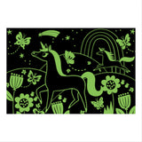 Mudpuppy Unicorns – 100 Piece Glow In The Dark Jigsaw Puzzle with a Wondrous Scene of Magical Unicorns and Hidden Hillside Details in the Dark Mudpuppy