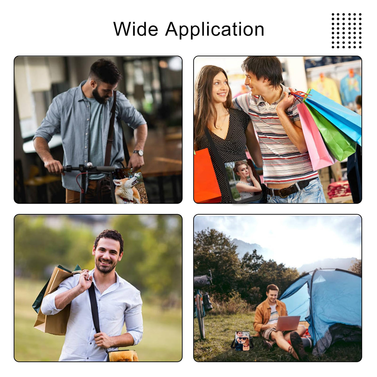 Olutacot 5 Pcs Sublimation Bags Blanks Sublimation Sport Bag Sublimation Shoulder Bag Sublimation Crossbody Bag DIY Sublimation Bags for Adults Children Father's Day Gifts Olutacot