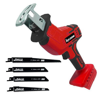 Reciprocating Saw Compatible with Milwaukee M18 18V Battery, Cordless Recipro Saw Sawzall, 0-3500SPM Variable Speed, Tool-free Blade Change, 4 Saw Blades Kit for Wood/Metal/PVC Cutting, Bare  - WoodArtSupply