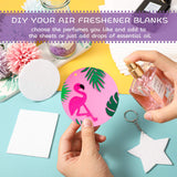 8 x 8 Inch Sublimation Air Freshener Sheets Felt Large-Size Car White Fragrant Blank Air Freshener Sheets DIY Auto Scented Sheets for Car Home Use Heat Press Decor for Various Styles, 12 Pieces Maitys