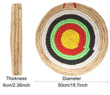 DOSTYLE Archery Targets Traditional Solid Straw Round Archery Target Shooting Bow Coloured Rope Target Face Three Layer for Shooting Practice Dostyle