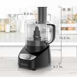 BLACK+DECKER Food Processor and Vegetable Chopper, Stainless Steel Blade, 8-Cup Capacity, 450W Power with Attachments to Grate, Shred, Slice, Mince, Grind, and Puree BLACK+DECKER