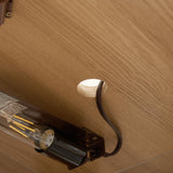 70" Lighted Corner Curio Cabinet, Elegant Display Cabinet with Tempered Glass Doors and Adjustable Shelves, Light Blub Included, Storage Rack for Living Room, Oak LLS