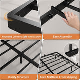 Gadroad Floating Bed Frame Queen Size with LED Lights & Charging Station, Platform Bed with Metal Slats Support, Heavy Duty Mattress Foundation/No Box Spring Needed/Noise Free/Easy Assembly (Queen) Gadroad