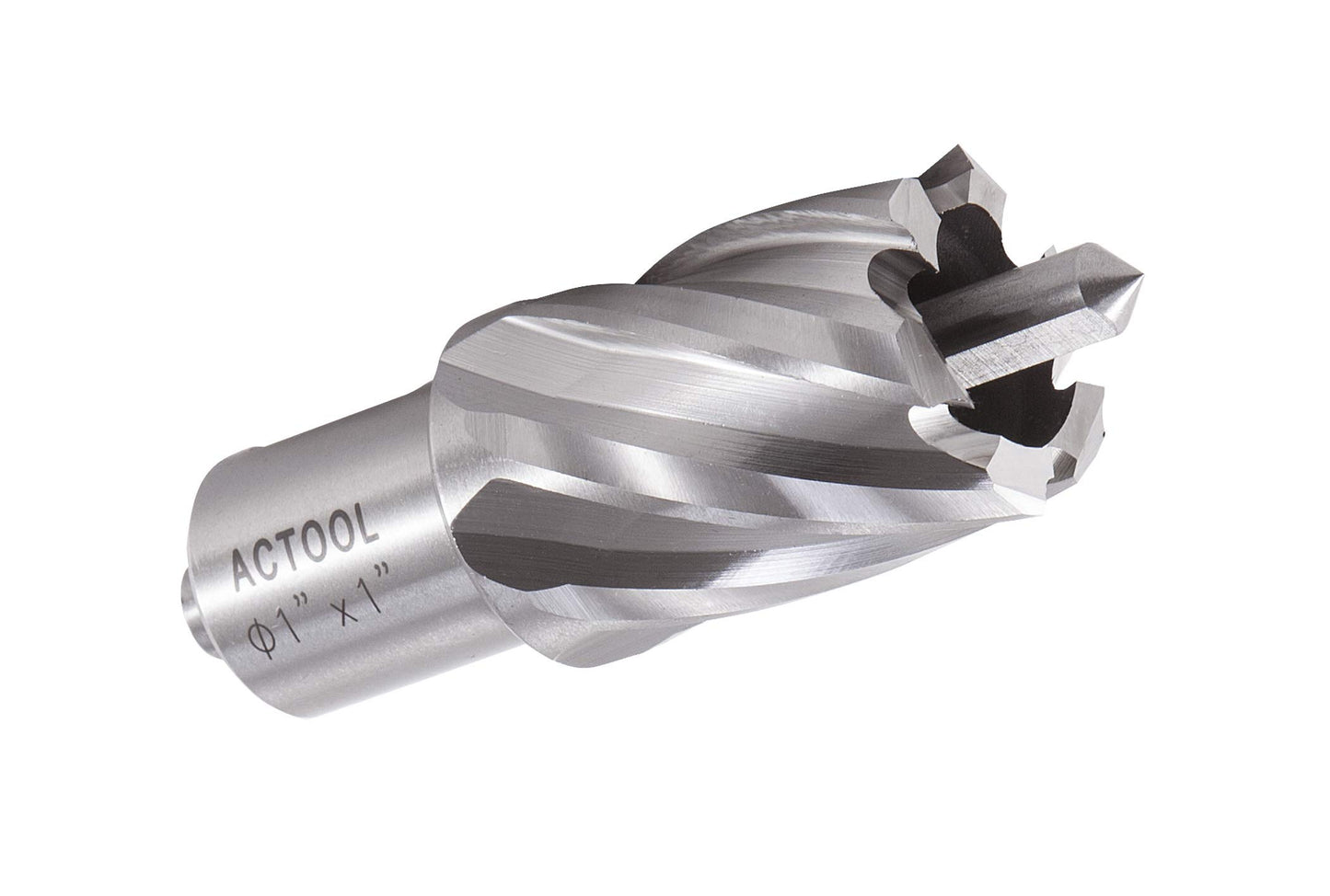 ACTOOL 1" Diameter × 1" Depth of Cut HSS ANNULAR Cutter with 3/4'' Weldon Shank - WoodArtSupply