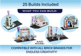 Snap Circuits BRIC: Structures | Brick & Electronics Exploration Kit | Over 20 Stem & Brick Projects | Full Color Project Manual | 20 Parts | 75 BRIC-2-Snap Adapters | 140+ BRICs Snap Circuits