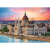 Trefl Parliament, Budapest, Hungary 500 Piece Jigsaw Puzzle Red 19"x13" Print, DIY Puzzle, Creative Fun, Classic Puzzle for Adults and Children from 12 Years Old Trefl