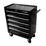 nifoti 5 Large Drawers Tool Cart on Wheels,Rolling Tool Chest Tool Storage,Drawers Rolling Tool Trolley Organizer Tool Case for Garage, Warehouse, Workshop, Repair Shop (5 Large Drawers-29.3"H-Black) nifoti