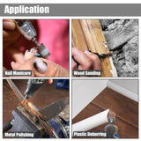 Yakamoz 132Pcs Sanding Drums Kit, 80 120 180 Grit Sanding Bands Mini Drum Sander Sleeves with 3mm Shank Drum Sanding Mandrels for Drill Dog Nail Grinder fits Dremel Rotary Tools YAKAMOZ