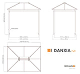 Sojag Danxia Grey 7 Ft. X 9 Ft. Gazebo Sojag