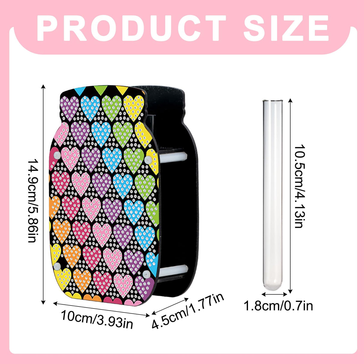 Tontut Diamond Painting vase Love DIY Flash Diamond Three-Dimensional Decorative vase Handmade Creative Crafts Suitable for Living Room Desktop Ornaments Home Decoration Creative Gifts Tontut