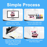 LCL Sublimation Paper 8.5x11 Inch 150 Sheets for Any Inkjet Printer which Match Sublimation Ink 120g LCL