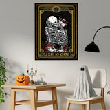 CHWGLFGG 5D Diamond Art Kits for Adults Beginners, Tarot Card Skull Kissing Diamond Painting Kits, DIY Full Round Drill Paint by Diamonds Dot Gem Art for Adults, Home Wall Decor 12x 16 Inch CHWGLFGG