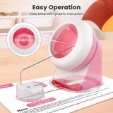 Tilhumt Clay Bead Spinner, Electric Bead Spinner for Jewelry Making, Friendship Bracelets Maker with Needle and Elastic String, Gift for Girls, Patent Design, Pink (Beads Not Included) Tilhumt