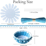 AOUXSEEM 8 Sets Cute Basket Weaving DIY Making Kits for Beginners, Colorful Raffia Ribbons Woven Storage Basket Bowls with Pom Poms Trim Tassel for Eggs AOUXSEEM